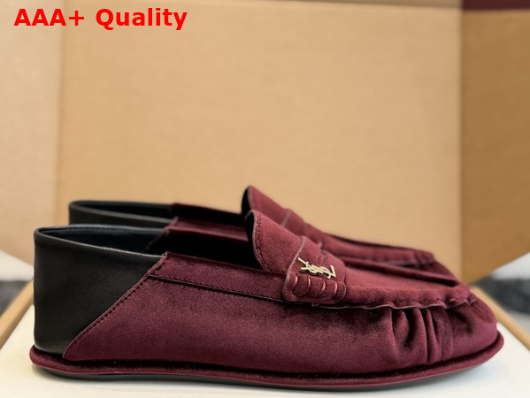 Saint Laurent Le Loafer Foldable in Velvet A003SHGVOAL6193 Replica