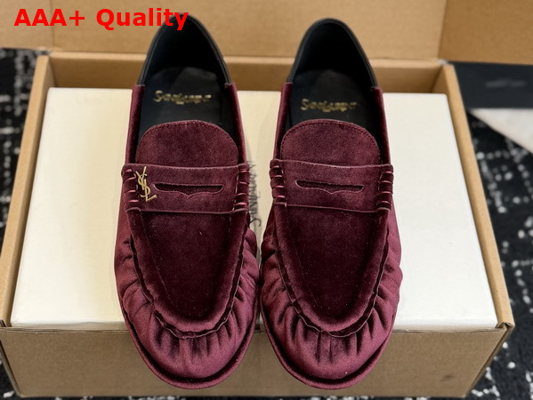 Saint Laurent Le Loafer Foldable in Velvet A003SHGVOAL6193 Replica