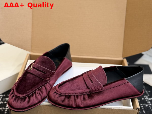 Saint Laurent Le Loafer Foldable in Velvet A003SHGVOAL6193 Replica