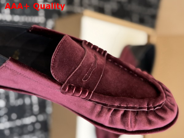 Saint Laurent Le Loafer Foldable in Velvet A003SHGVOAL6193 Replica