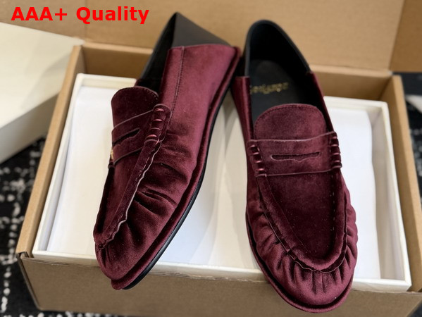 Saint Laurent Le Loafer Foldable in Velvet A003SHGVOAL6193 Replica