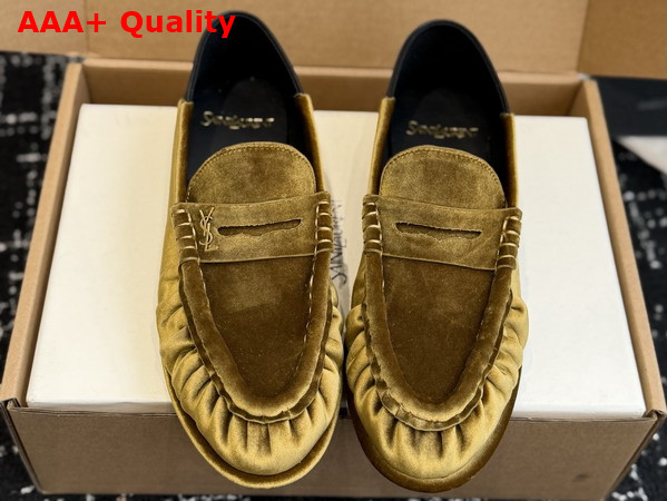 Saint Laurent Le Loafer Foldable in Velvet A003SHGVOAL6193 Replica