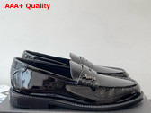 Saint Laurent Le Loafer Penny in Black Patent Leather Replica