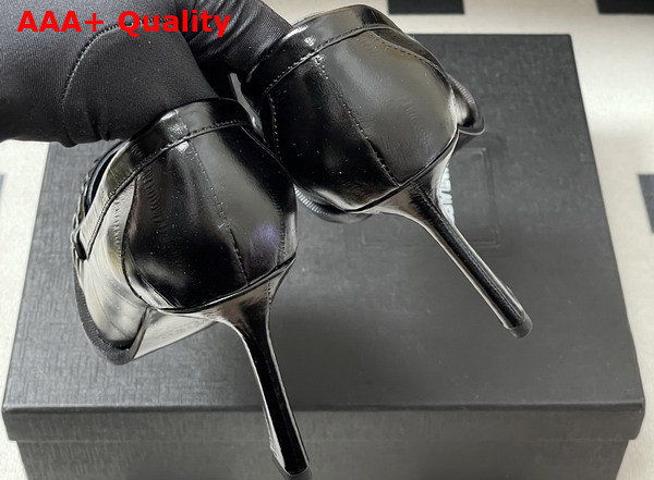 Saint Laurent Le Loafer Pumps in Eel Black Replica