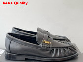Saint Laurent Le Loafer Supple in Shiny Leather Black Replica