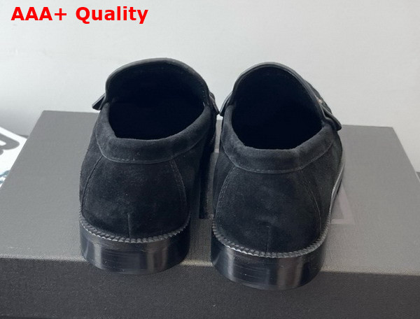 Saint Laurent Le Loafer Supple in Suede Black Replica
