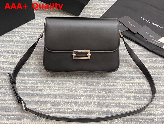 Saint Laurent Le Pave Satchel in Smooth Leather Black Replica