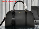 Saint Laurent Lock Baby Duffle in Black Smooth Leather Replica