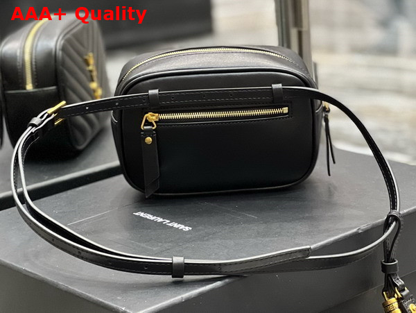 Saint Laurent Lou Belt Bag in Black Quilted Leather with Bronze Metal Hardware Replica