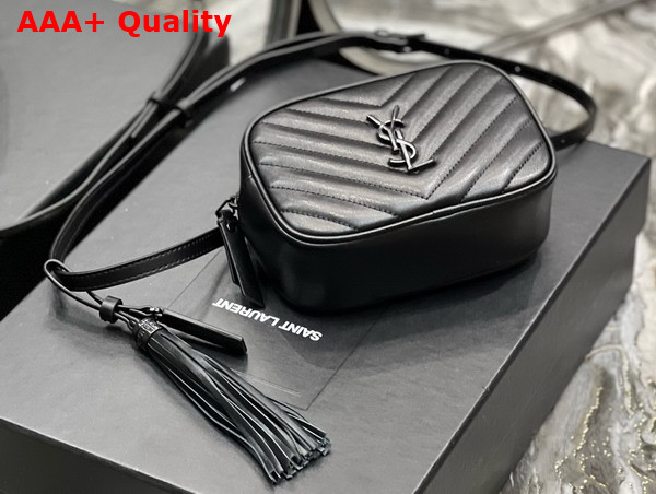 Saint Laurent Lou Belt Bag in Black Quilted Leather with Matte Black Metal Hardware Replica