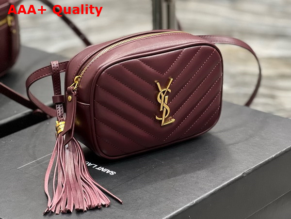 Saint Laurent Lou Belt Bag in Rouge Legion Quilted Leather Replica