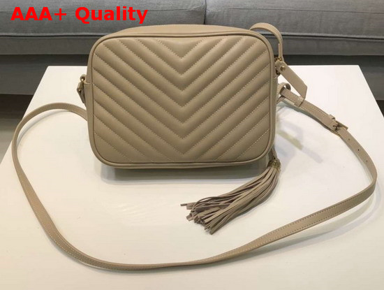 Saint Laurent Lou Camera Bag in Beige Quilted Leather Replica