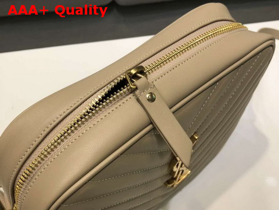 Saint Laurent Lou Camera Bag in Beige Quilted Leather Replica