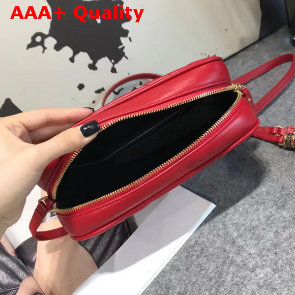 Saint Laurent Lou Camera Bag in Quilted Red Leather Replica