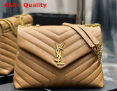 Saint Laurent Loulou Medium Bag in Dark Natural Matelasse Y Leather Replica