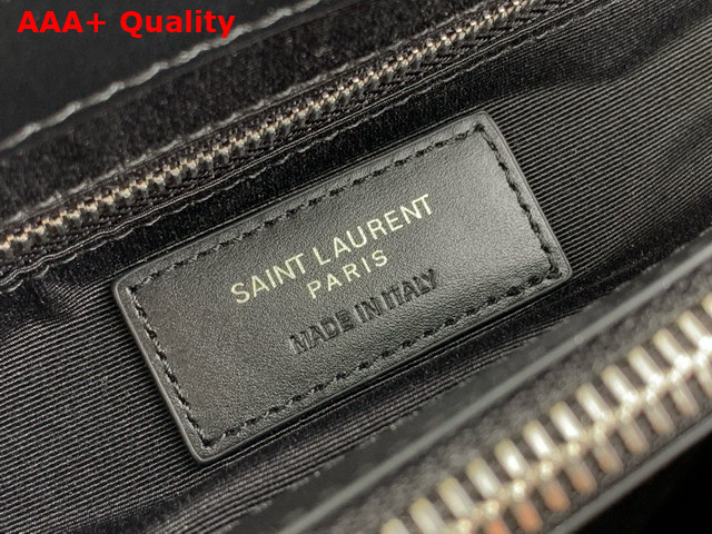 Saint Laurent Loulou Medium in Black Quilted Leather Nickel Oxide Hardware Replica