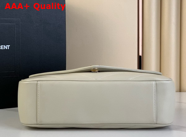 Saint Laurent Loulou Medium in Matelasse Lambskin Blanc Vintage 801439 Replica