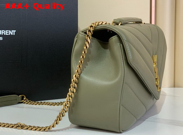 Saint Laurent Loulou Medium in Matelasse Lambskin Strong Moss 801439 Replica