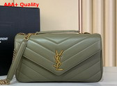 Saint Laurent Loulou Medium in Matelasse Lambskin Strong Moss 801439 Replica