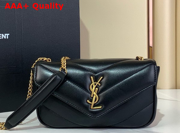 Saint Laurent Loulou Mini in Lambskin Black 821749 Replica