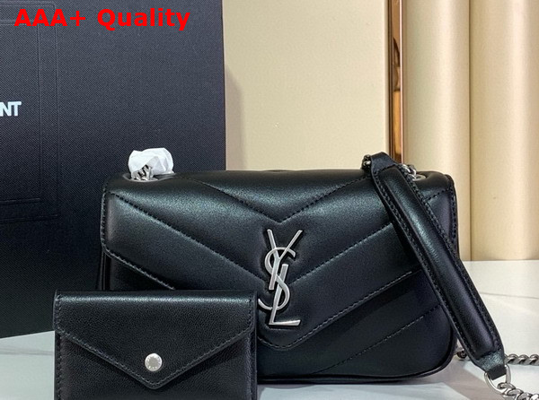 Saint Laurent Loulou Mini in Lambskin Black 821749 Replica