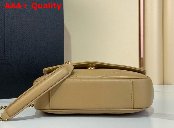 Saint Laurent Loulou Mini in Lambskin Dark Beige 821749 Replica