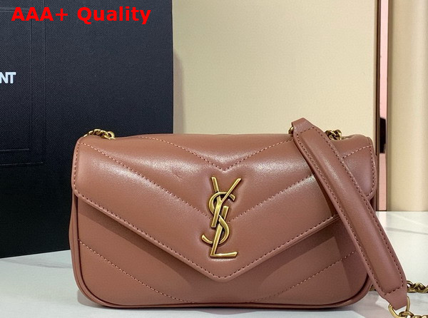 Saint Laurent Loulou Mini in Lambskin Hortensia 821749 Replica