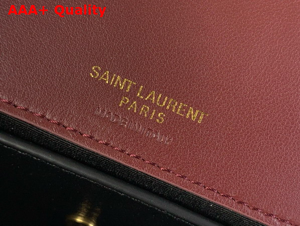 Saint Laurent Loulou Mini in Lambskin Rouge Cabernet 821749 Replica