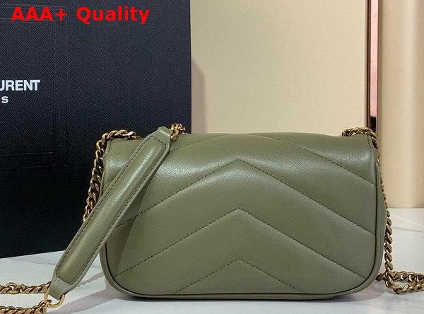 Saint Laurent Loulou Mini in Lambskin Strong Moss 821749 Replica