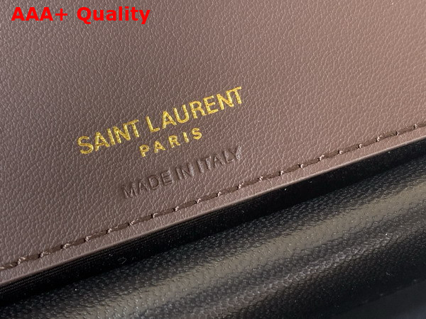 Saint Laurent Loulou Mini in Matelasse Suede Brown Coffee 821749 Replica