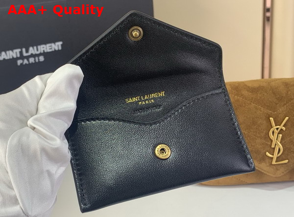 Saint Laurent Loulou Mini in Matelasse Suede Caramel Cognac 821749 Replica