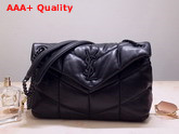 Saint Laurent Loulou Puffer Small Bag in Black Quilted Lambskin with Matte Black Metal Hardware Replica