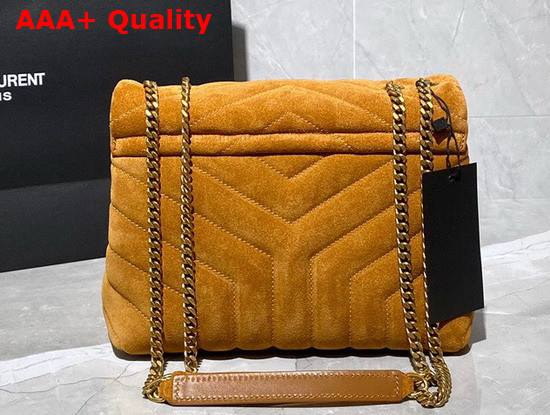 Saint Laurent Loulou Small Bag in Y Quilted Suede Cinnamon Replica