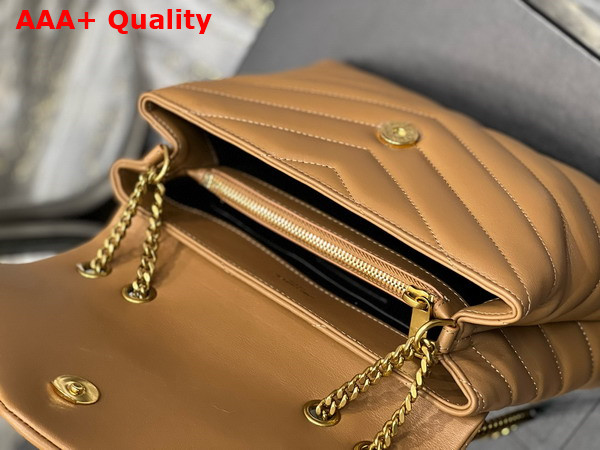 Saint Laurent Loulou Small in Light Brown Quilted Replica