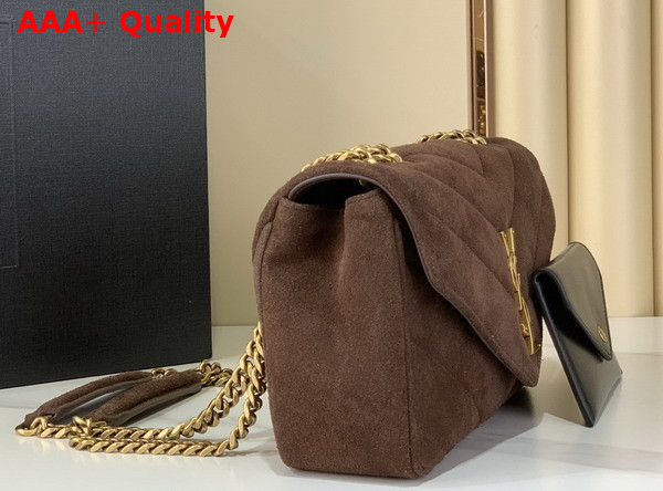 Saint Laurent Loulou Small in Matelasse Suede Brown Coffee 871618 Replica