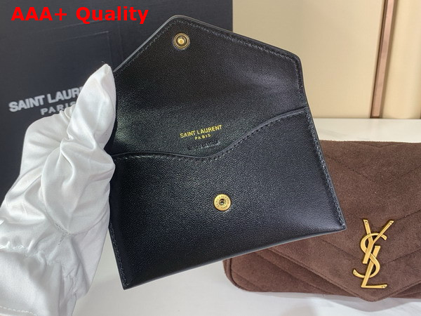 Saint Laurent Loulou Small in Matelasse Suede Brown Coffee 871618 Replica