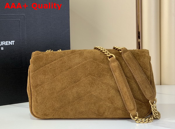 Saint Laurent Loulou Small in Matelasse Suede Caramel Cognac 871618 Replica