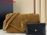 Saint Laurent Loulou Small in Matelasse Suede Caramel Cognac 871618 Replica