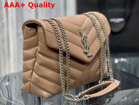 Saint Laurent Loulou Small in Quilted Y Leather Dark Beige Replica