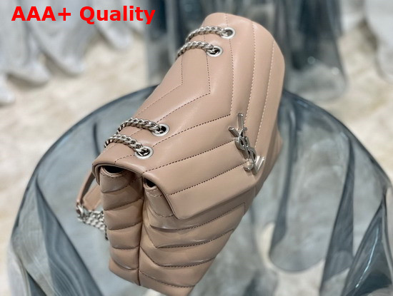 Saint Laurent Loulou Small in Quilted Y Leather Dark Beige Replica