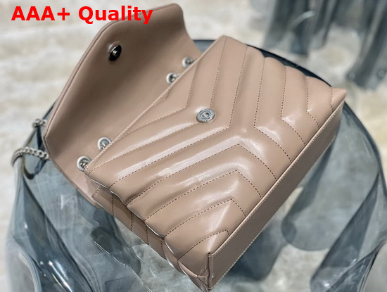 Saint Laurent Loulou Small in Quilted Y Leather Dark Beige Replica