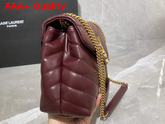 Saint Laurent Loulou Small in Quilted Y Leather Rouge Legion Replica