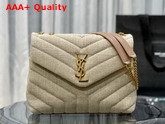 Saint Laurent Loulou Small in Quilted Y Linen Replica
