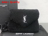 Saint Laurent Loulou Toy Bag in Black Shearling Replica