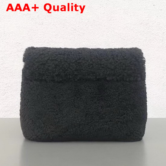 Saint Laurent Loulou Toy Bag in Black Shearling Replica