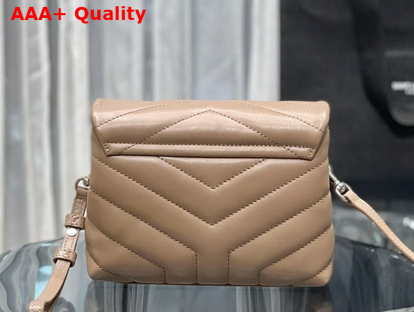 Saint Laurent Loulou Toy Strap Bag in Dark Beige Matelasse Y Leather Replica