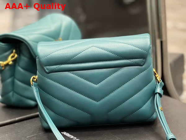 Saint Laurent Loulou Toy Strap Bag in Pecock Blue Matelasse Y Leather Replica