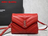 Saint Laurent Loulou Toy Strap Bag in Red Matelasse Y Leather Replica