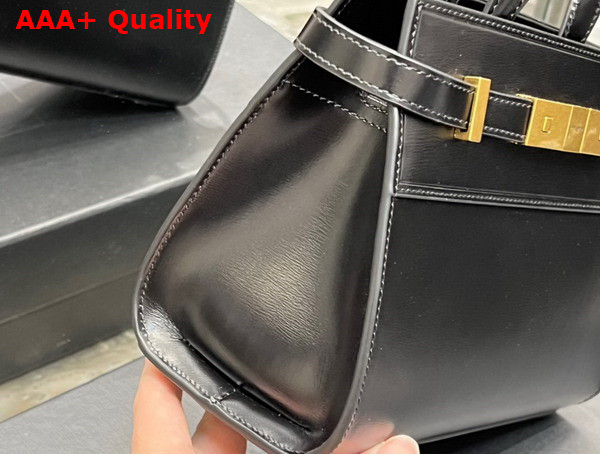 Saint Laurent Manhattan Nano Shopping Bag in Black Box Saint Laurent Leather Replica