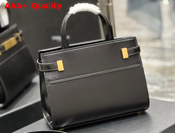 Saint Laurent Manhattan Nano Shopping Bag in Black Box Saint Laurent Leather Replica